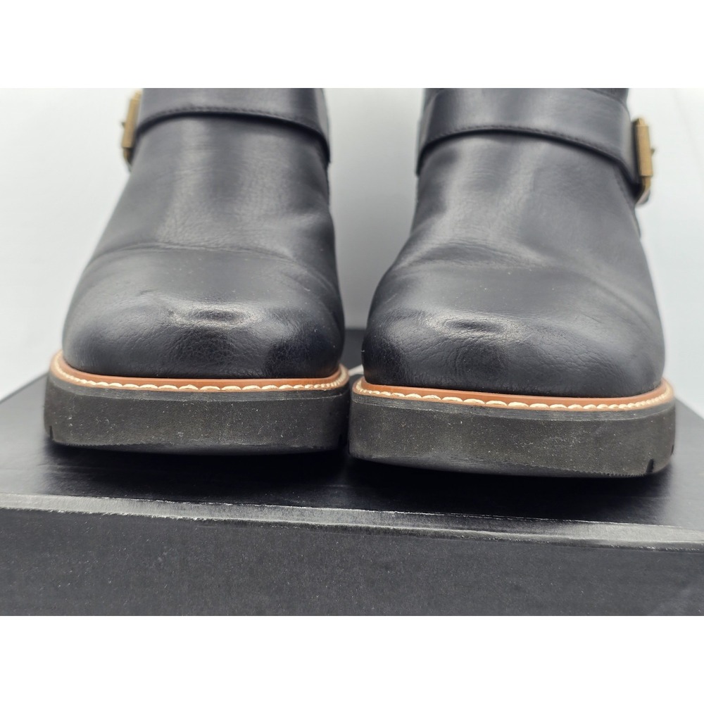Naturalizer Women Darry Strap Bootie-Water Repellent Ankle Boot Black Sz 9 WIDE - Picture 3 of 13